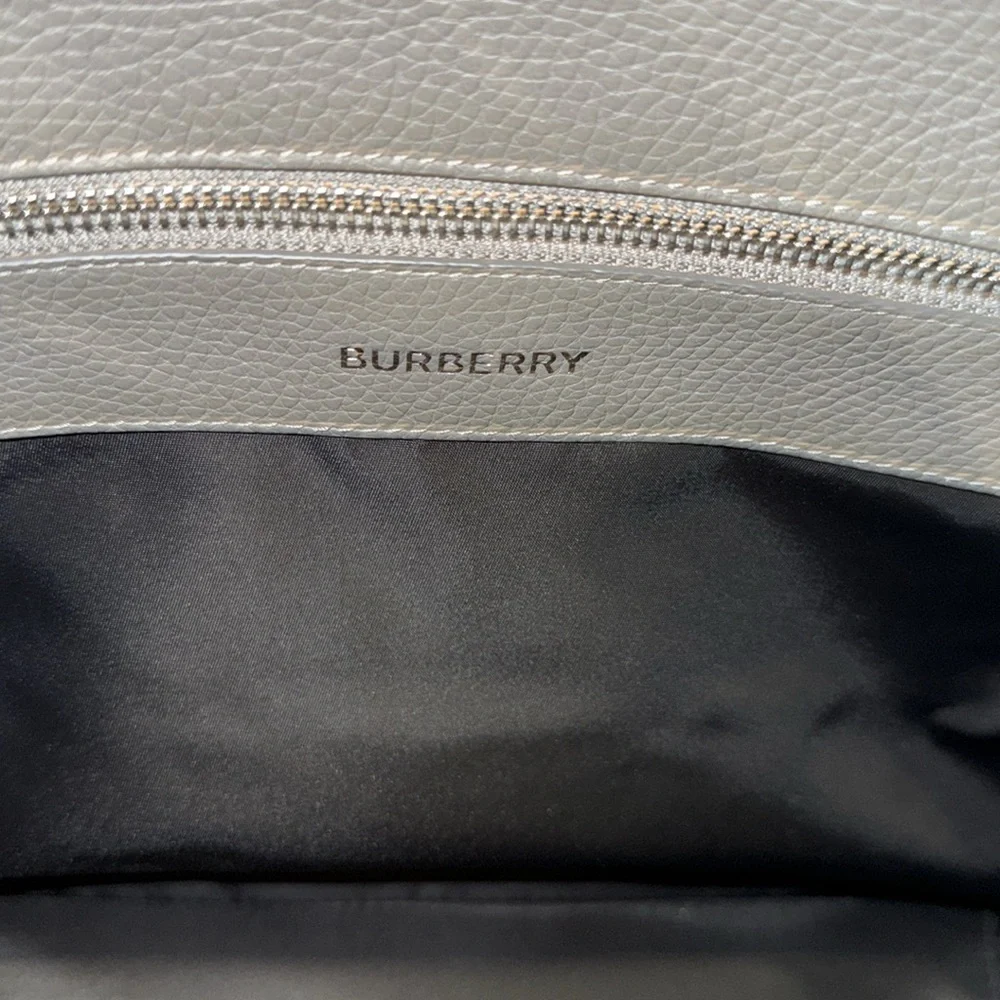 Burberry leather embossed