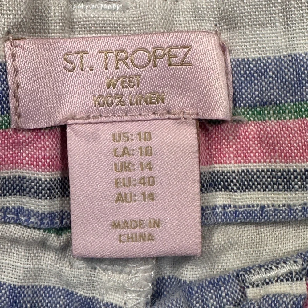 St. Tropez striped linen