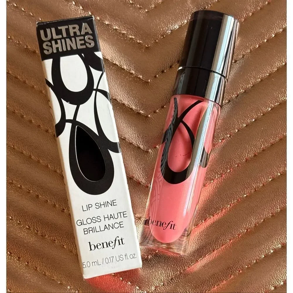 BENEFIT - NWT Ultra Shines Lip Shine in Spiced Punch (Vibrant Coral), Full Size