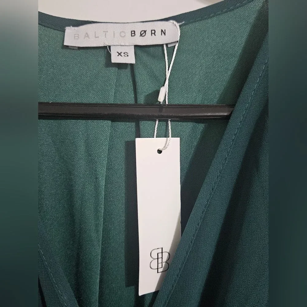 NWT Baltic Born Lydia Dress in Hunter Green - Size XS