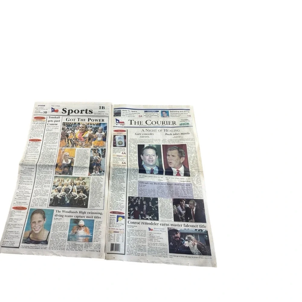 Dec‎ 14 2000 The Courier Newspaper Bush Takes Mantle Gore Concedes