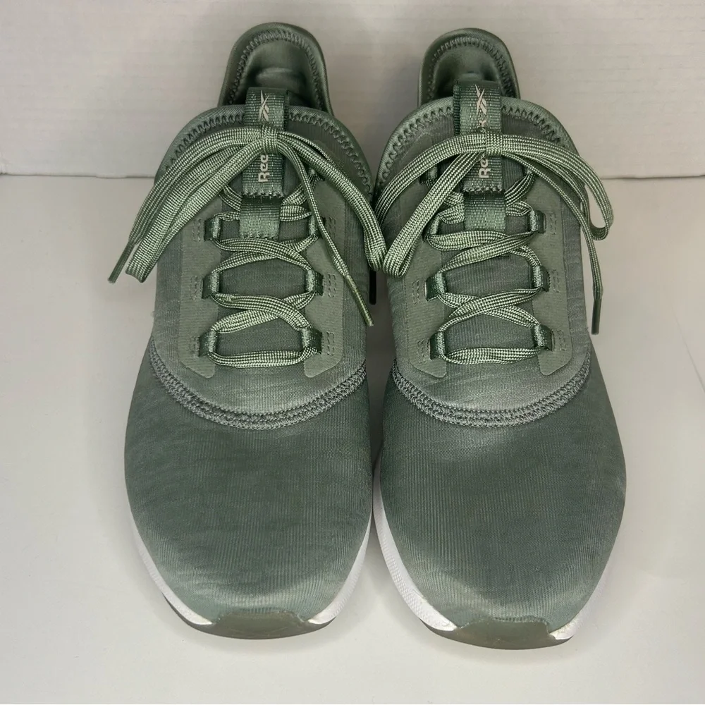 REEBOK DAILY FIT DMX LOW SLIP-ON TRAINERS‎ SNEAKERS WOMEN SHOES GREEN SIZE 8