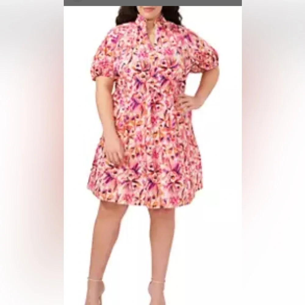 CeCe Vibrant Floral Kids Dress