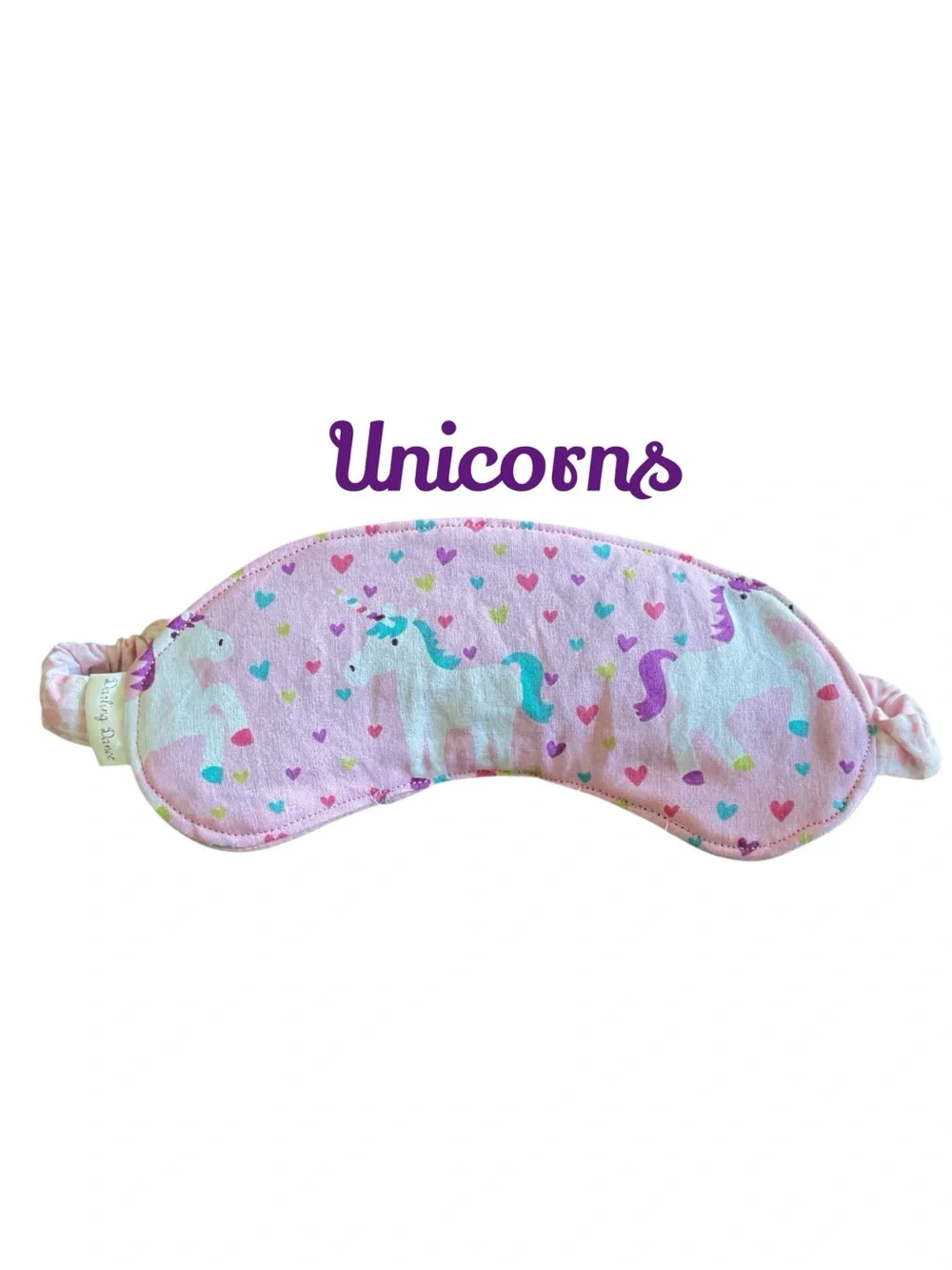 Pink Unicorn Print Kids Sleep Mask