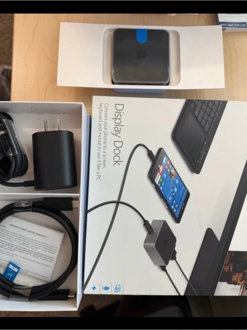 Microsoft Display Dock with Black and Charcoal Gray Components