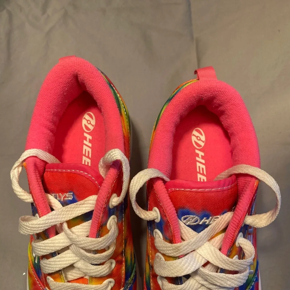 Heelys‎ Tie Dye Rainbow Pink Girls Youth Roller Shoes Sneakers Size 4 Pro 20