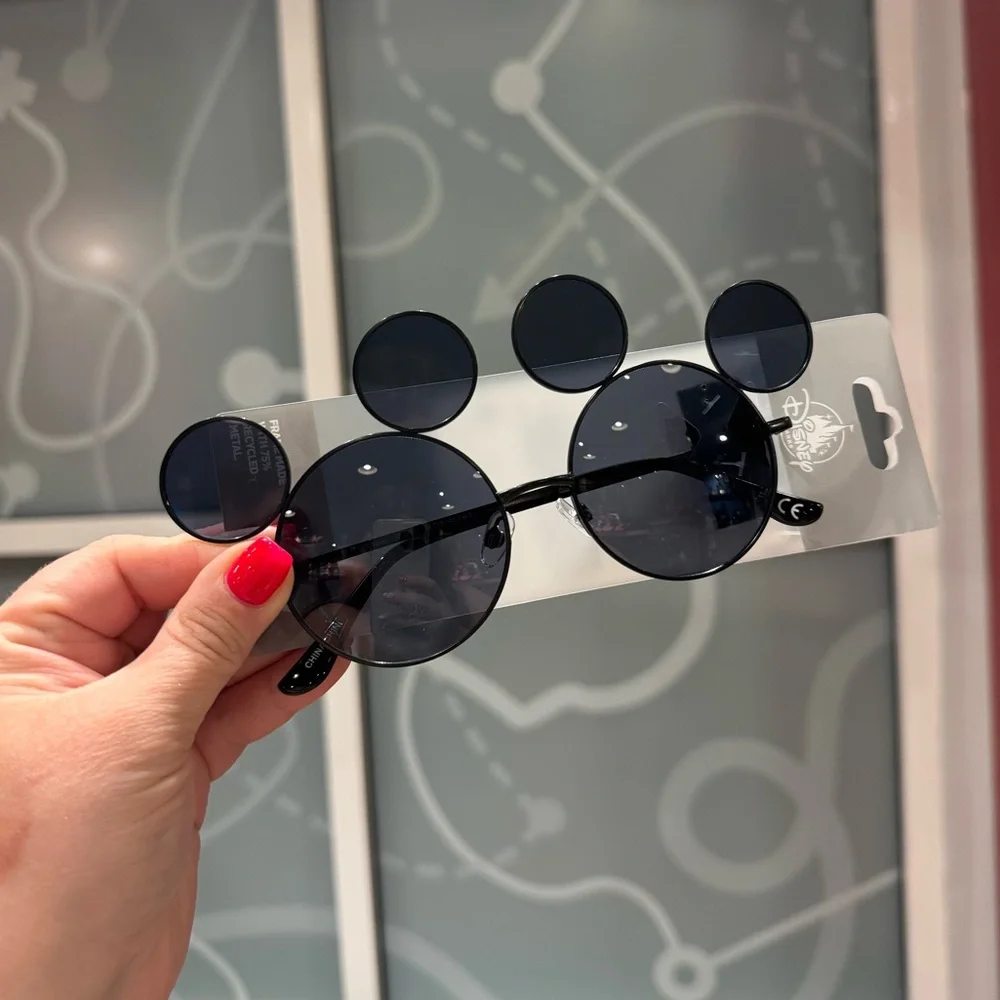 NWT! DISNEY PARKS Mickey Mouse Ear Black Tinted Sunglasses