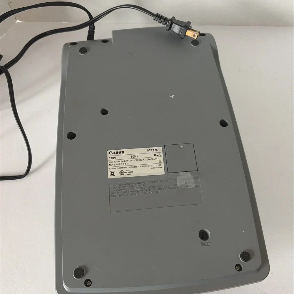 Canon mp27dii clock