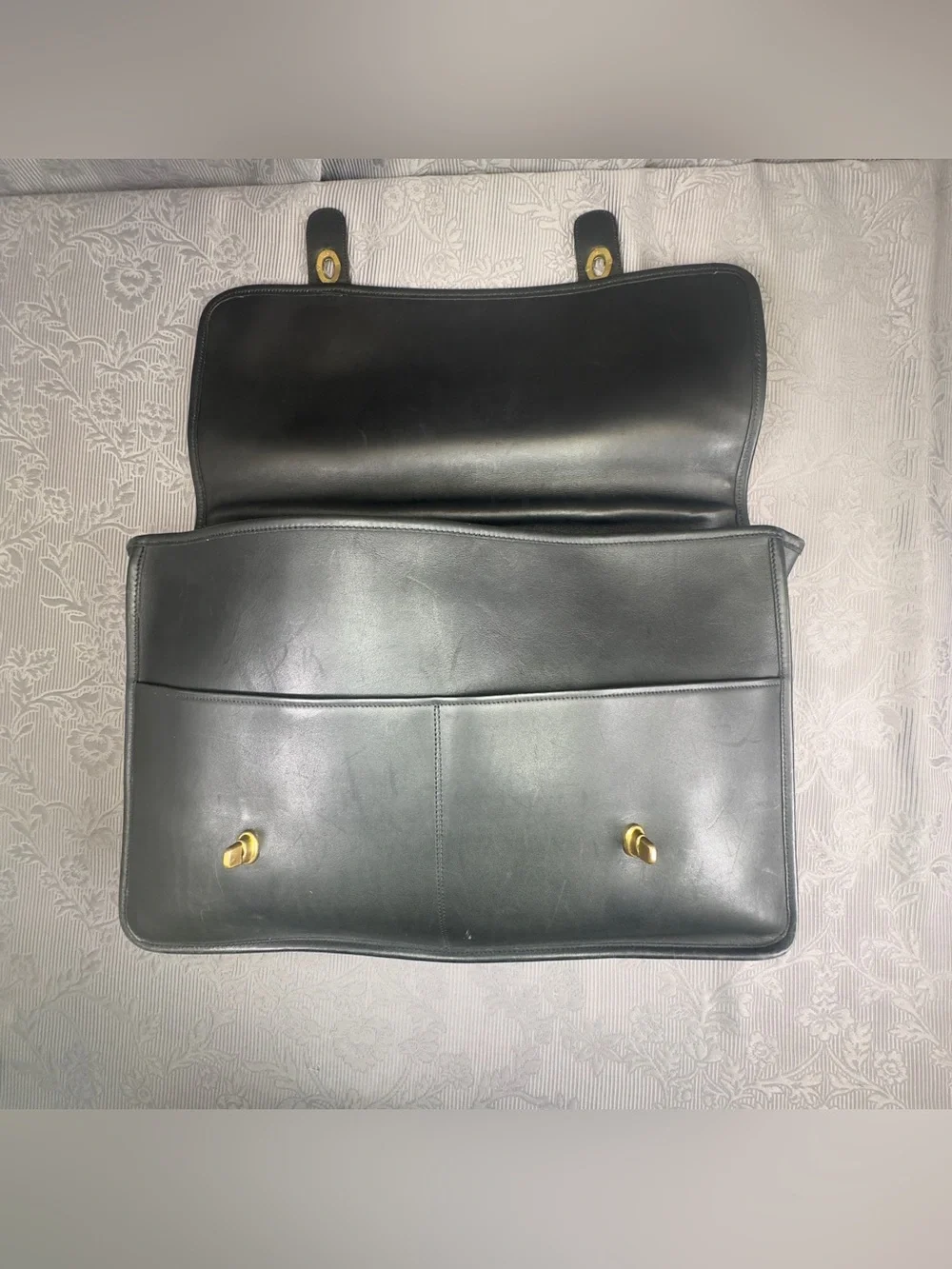 Coach sleek black