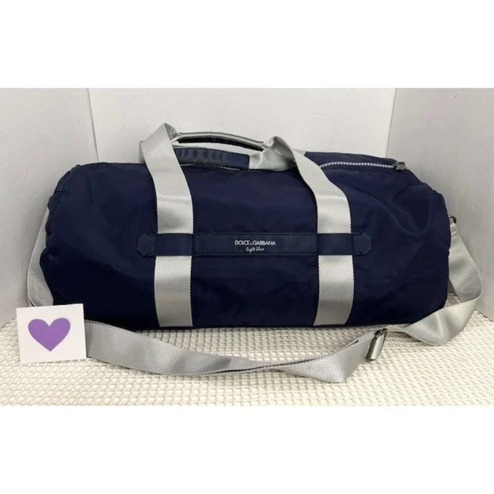 Dolce & Gabbana duffel bag Light Blue Medium Nylon‎ navy/Gray