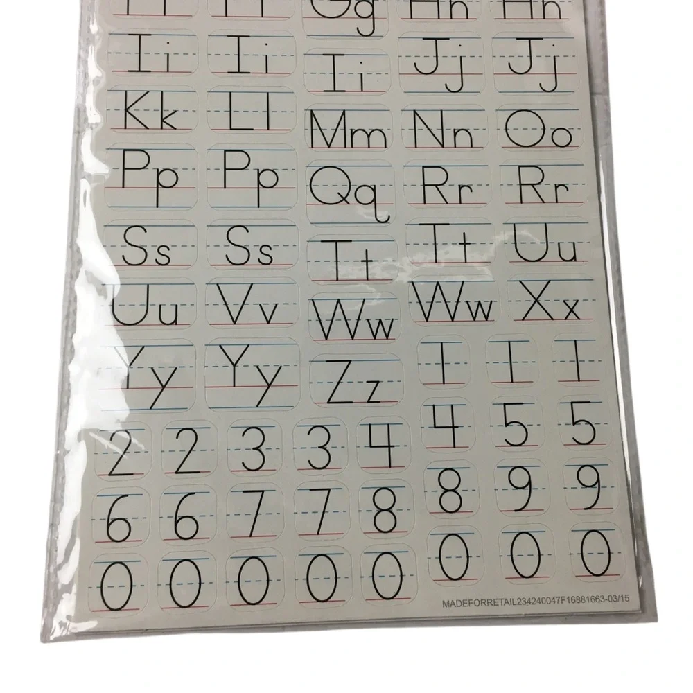 Target alphabet number