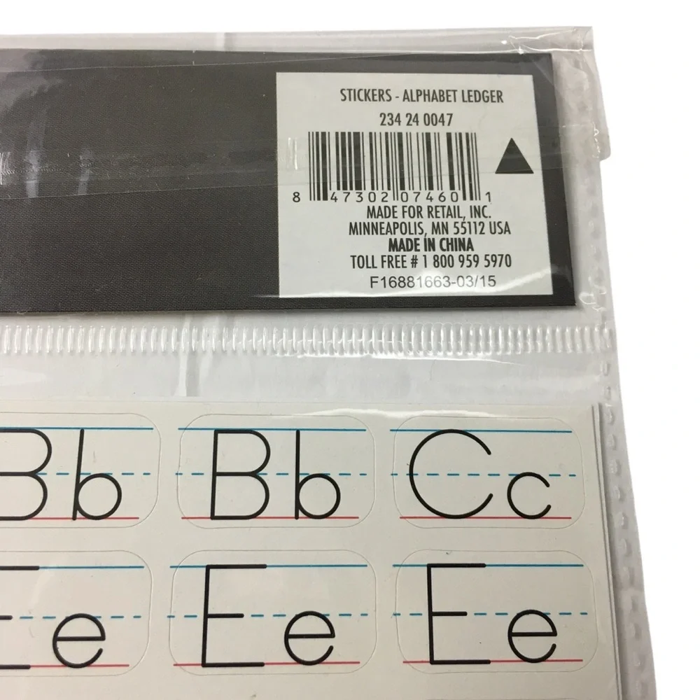 Target alphabet number