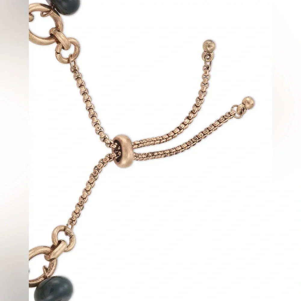 NWT Style & Co Beaded Slider Charm Bracelet