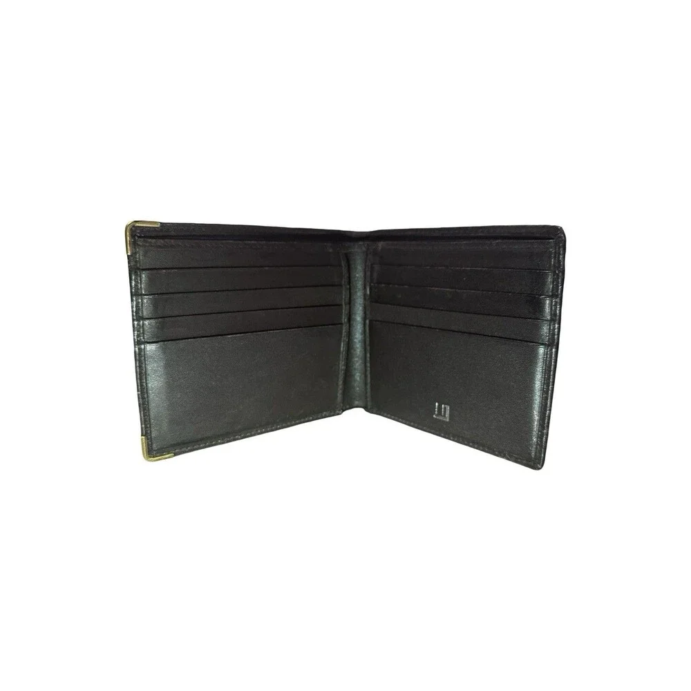 Dunhill black leather