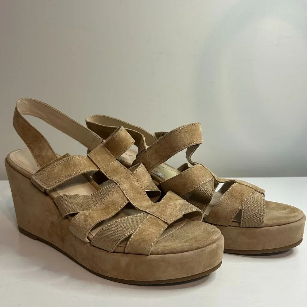Pelle Moda Wiltz‎ Wedge, Tan 8.5