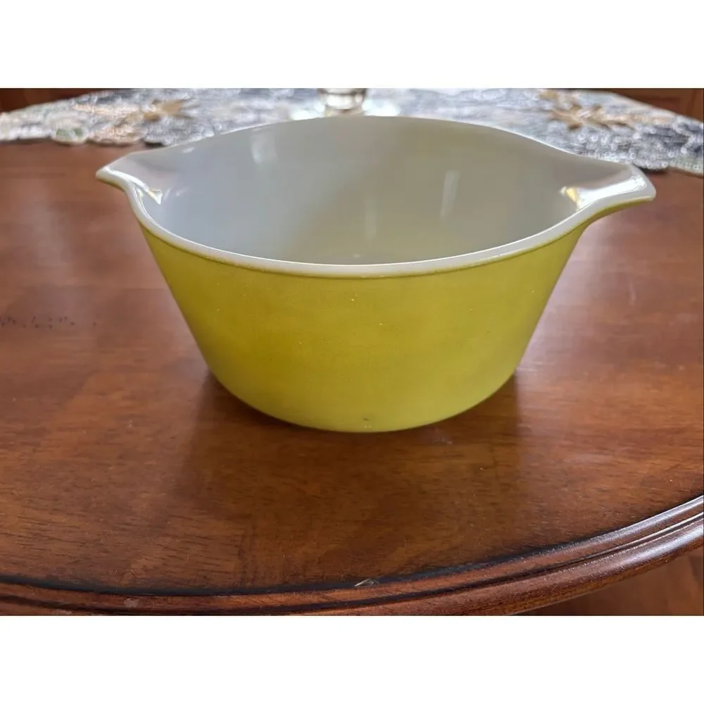 Vintage Pyrex Olive Green Casserole Dish