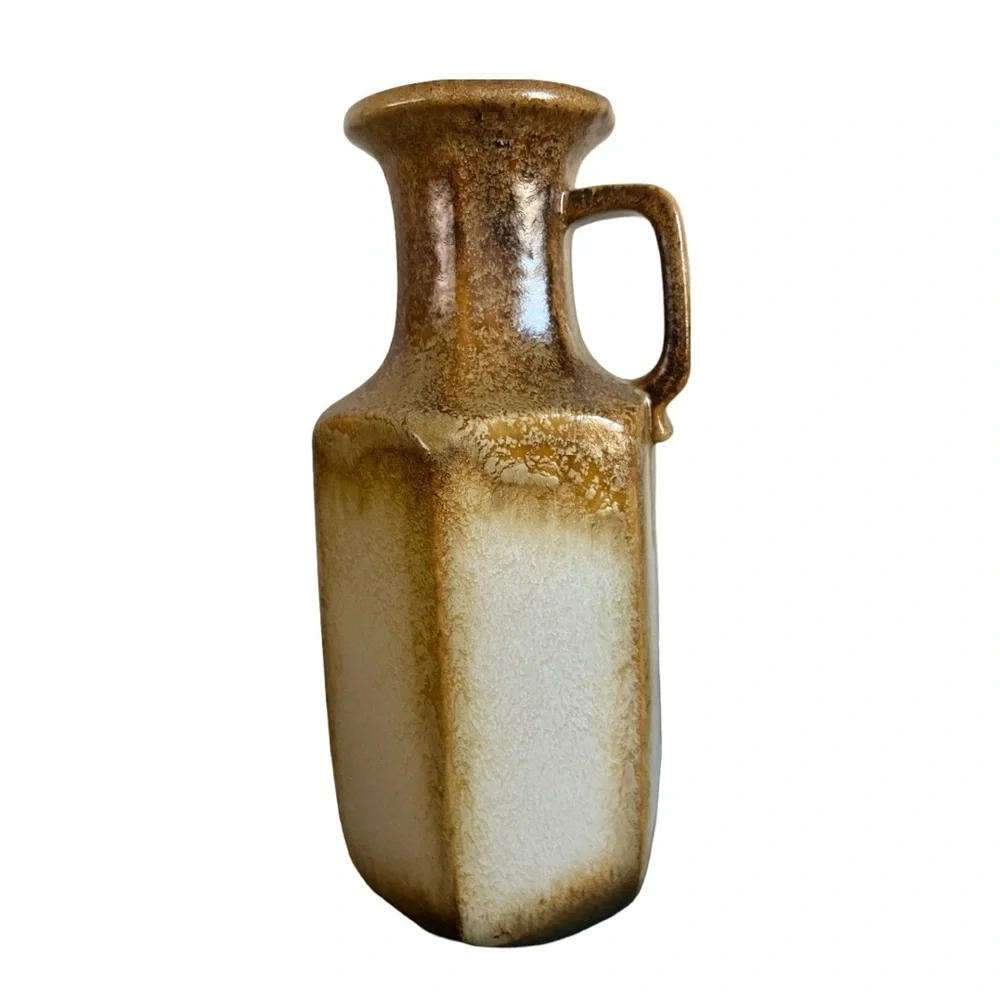 Vintage SCHEURICH 497-28 Jug Vase WEST GERMANY Art Pottery‎ MCM Fat Lava Era