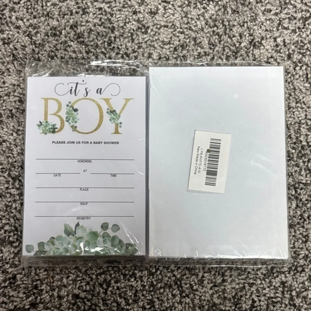 It's a Boy Baby Shower Invitations