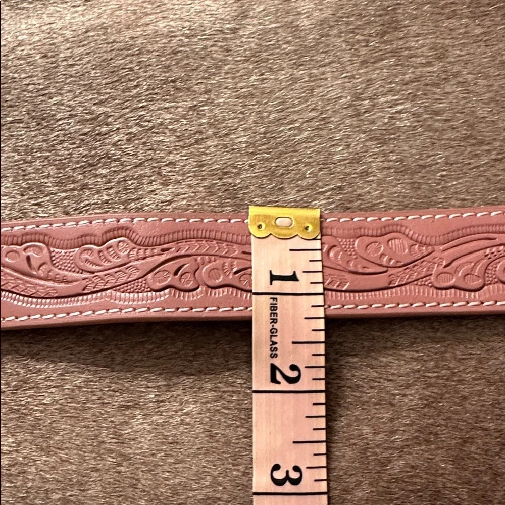 Nocona pink leather