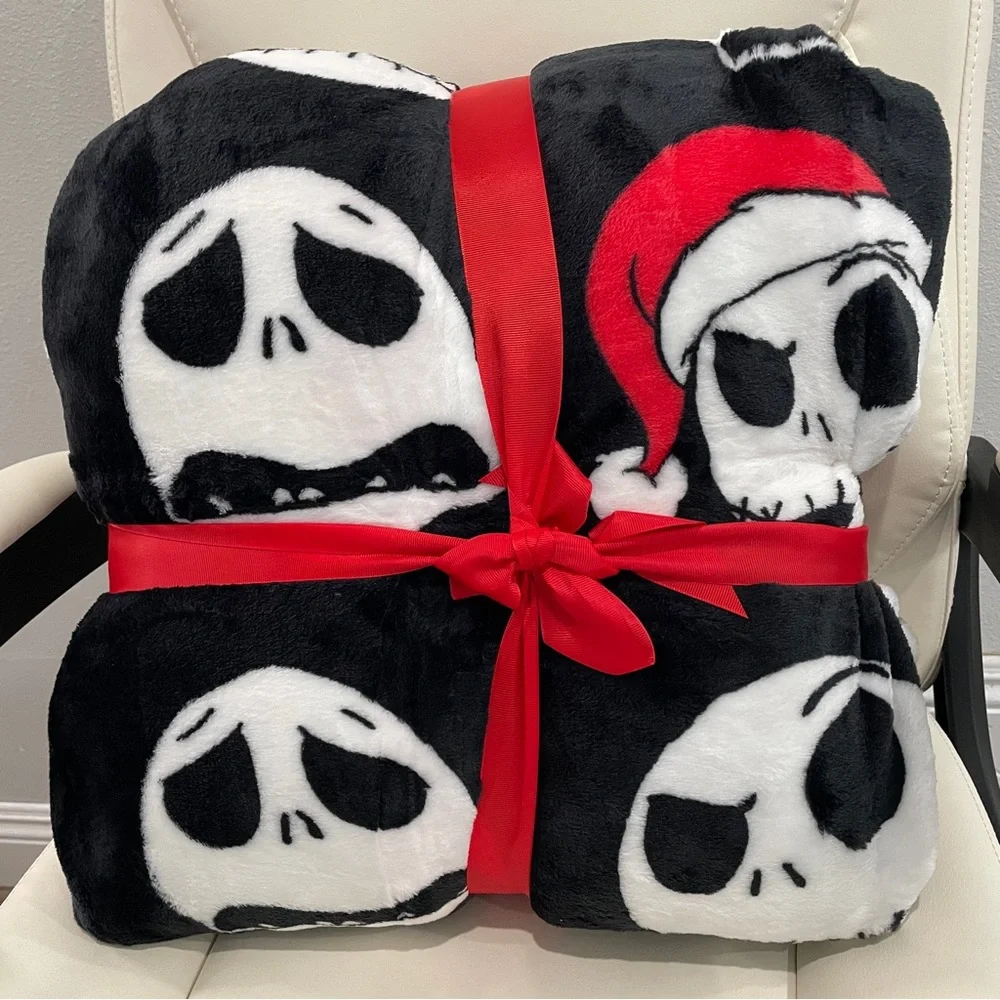NEW Disney Nightmare Before Christmas Jack Skellington Plush Blanket Full Queen