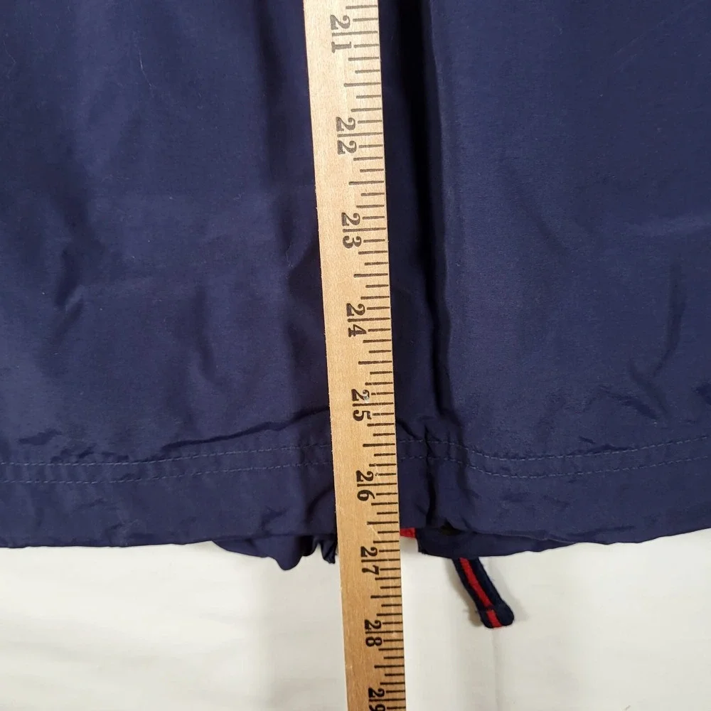 L.L. Bean Men's Large Blue Red Trim 3-in-1 Jacket Extra Zipper for Fleece Lining