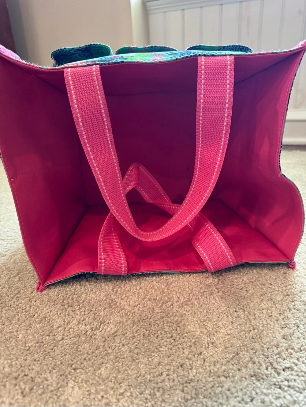 Lilly Pulitzer aqua tote