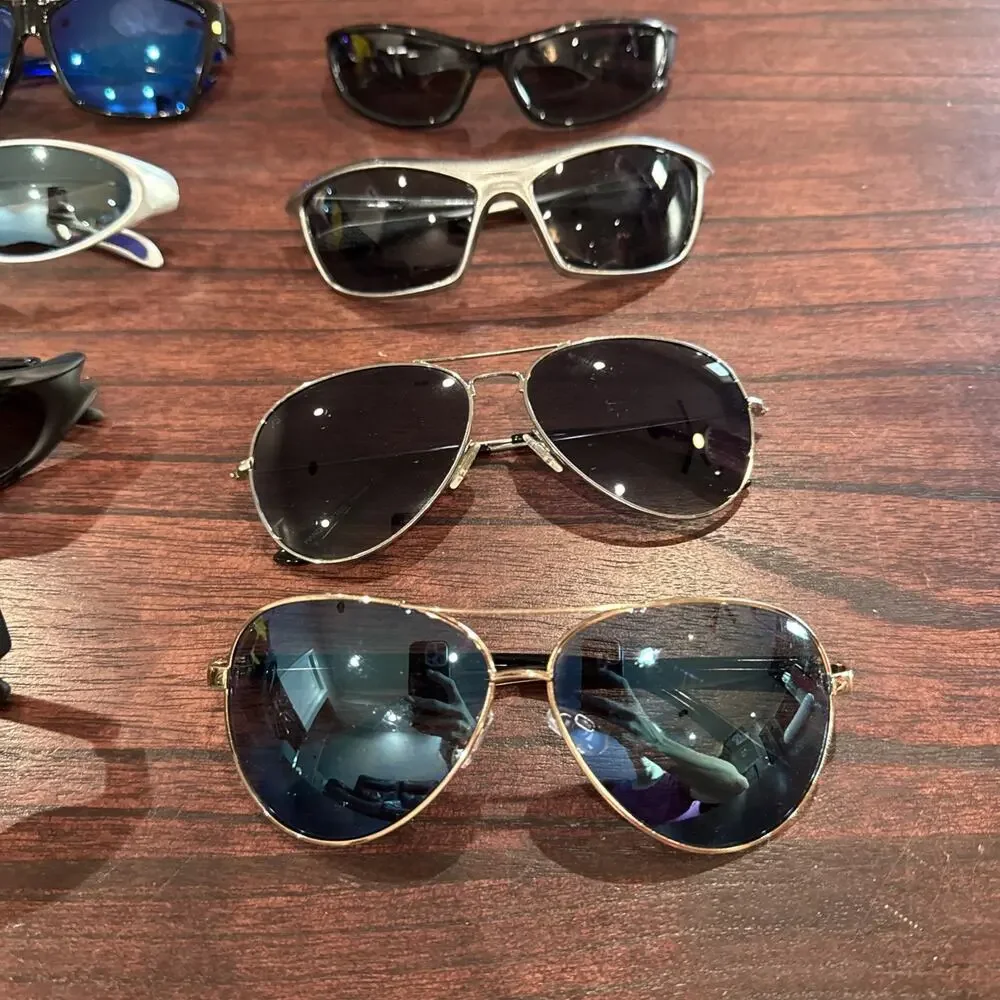 Assorted sunglasses are