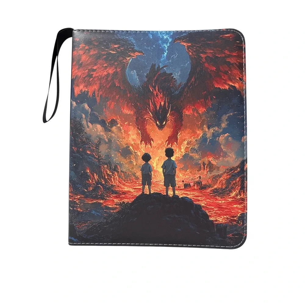 Dragon Fantasy Trading Card Binder Zippered‎ 3-Ring Album w 9-Pocket Sleeves New