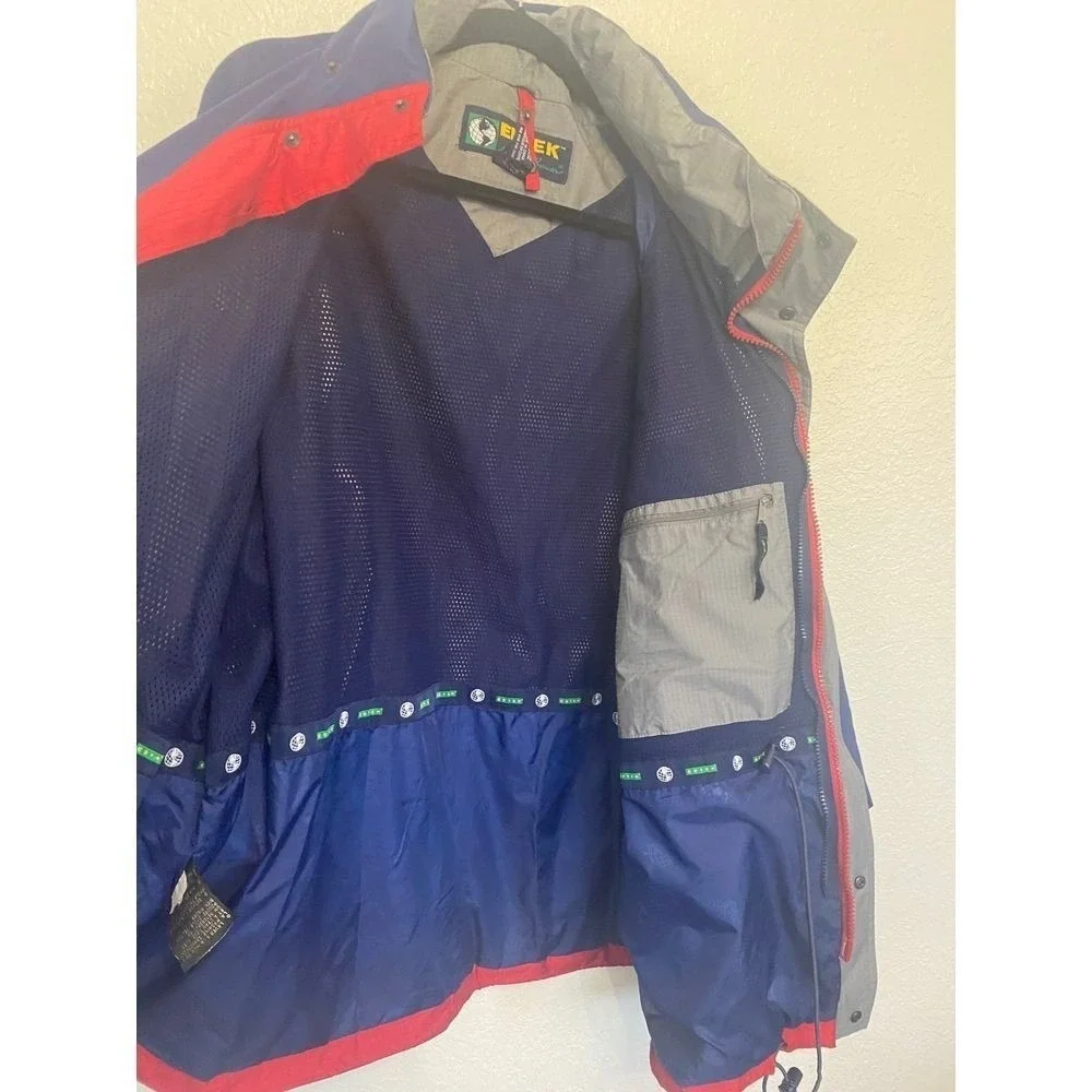 Vintage Eddie Bauer Ebtek Gore-Tex Men's Red/Blue Jacket‎ Size XL