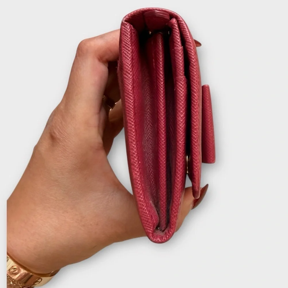 Prada fuchsia saffiano