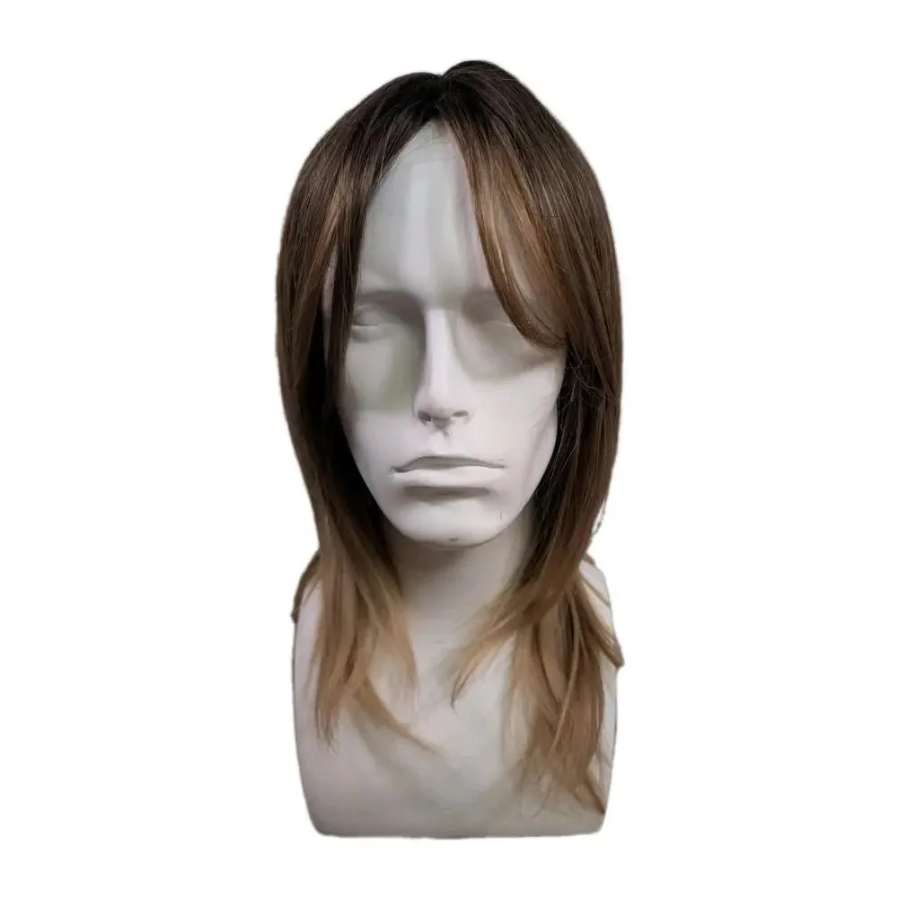 Unbranded Short Brown Blonde Ombre Synthetic Wig‎ Layered Hair