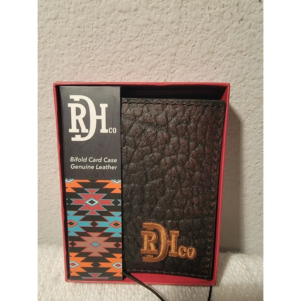 Red Dirt Hat Co Bifold Card Case Genuine‎ Wallet