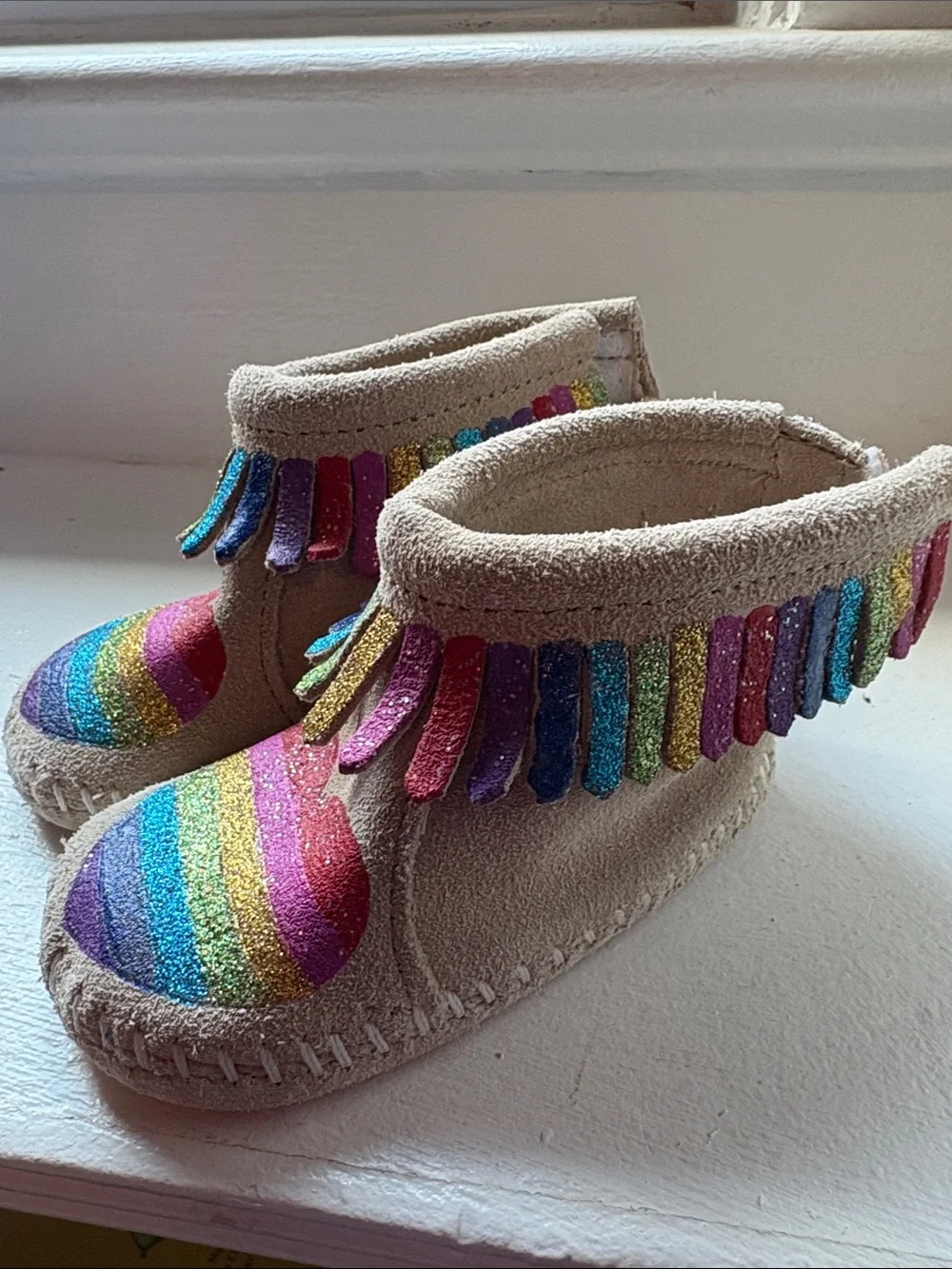 Minnetonka soft suede