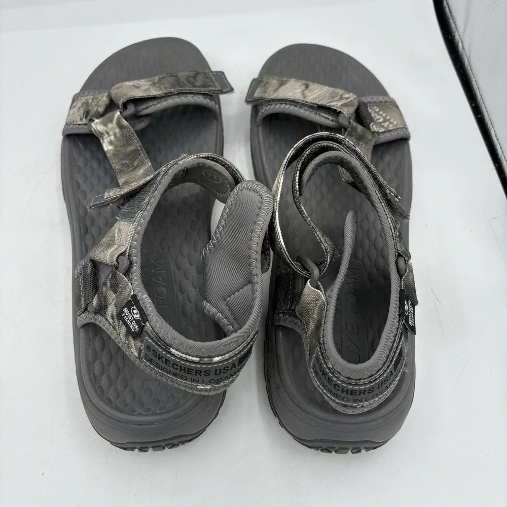 Skechers Shoes Mens‎ Size 11 Lomell Goodyear Mossy Oak Gray Camo Sandals