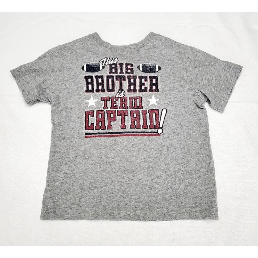 The Children's Place ● Big Brother, Team Capt. Gray Graphic T-Shirt ● Size XS-4