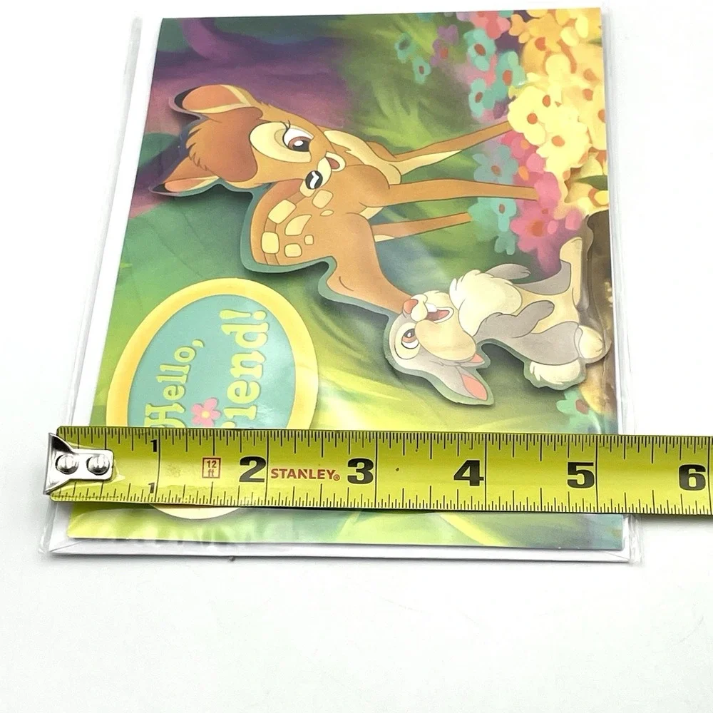 Disney Bambi Thumper Pop-Up Fold Out Story Greeting Card 2007 New‎ Seasons 5 X 7