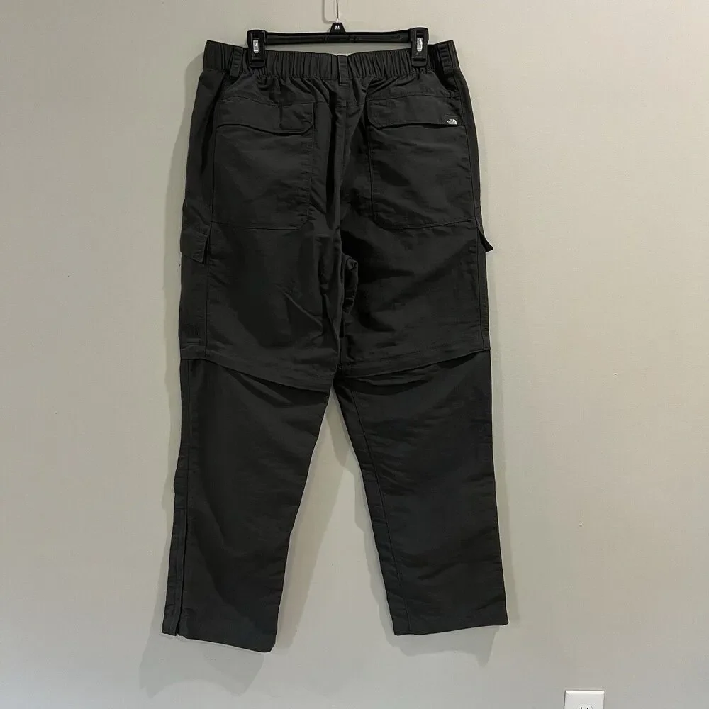 The North Face Convertible‎ Pants Mens XLarge Gray Short Zip Off Outdoor Hiking
