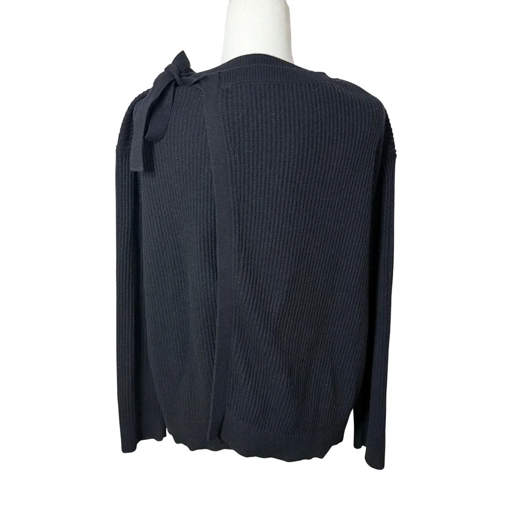 Vince black ribbed