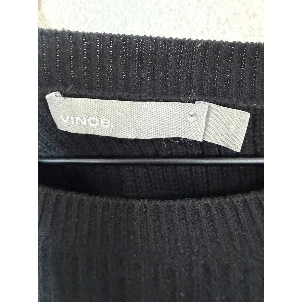 Vince black ribbed