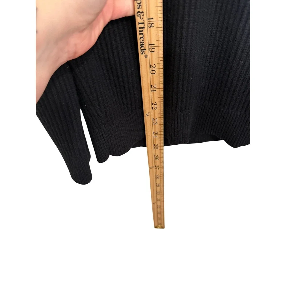 Vince black ribbed