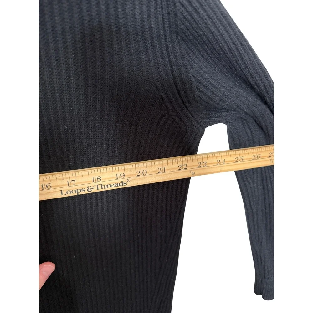 Vince black ribbed