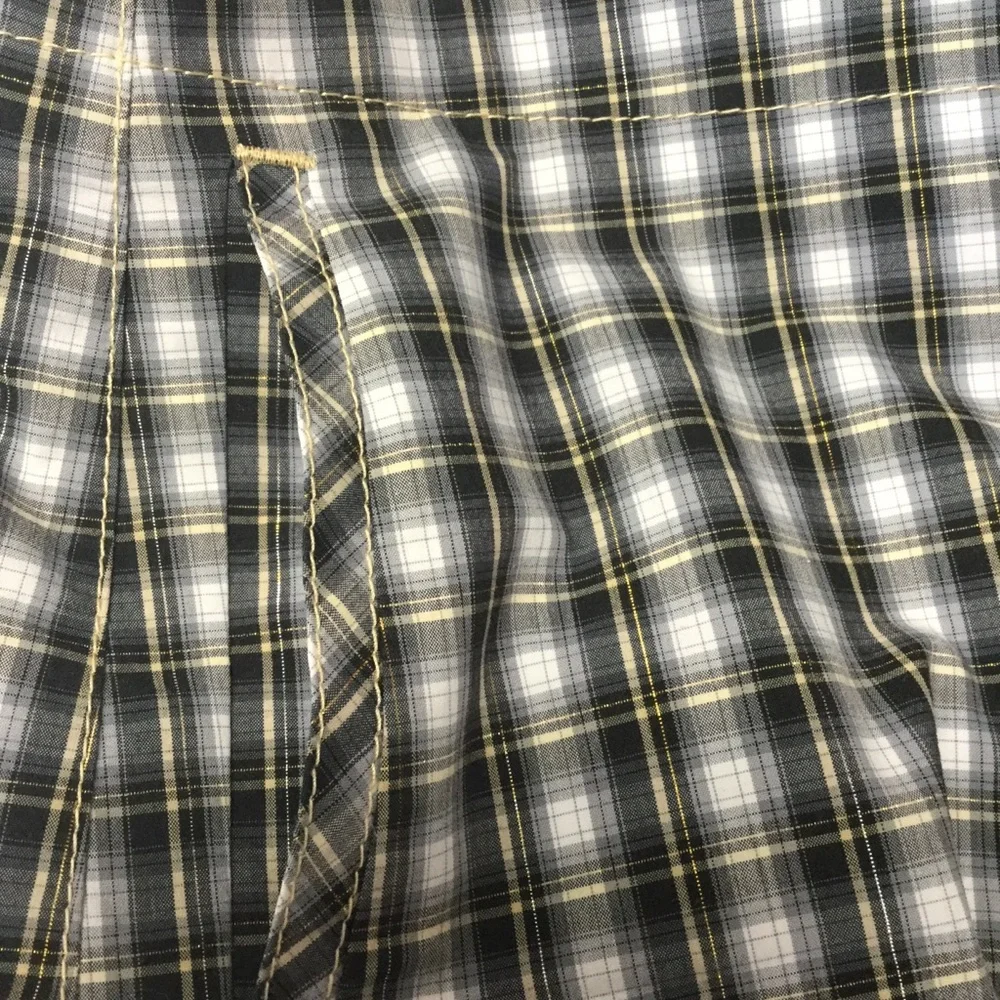 Cutter & Buck plaid golf