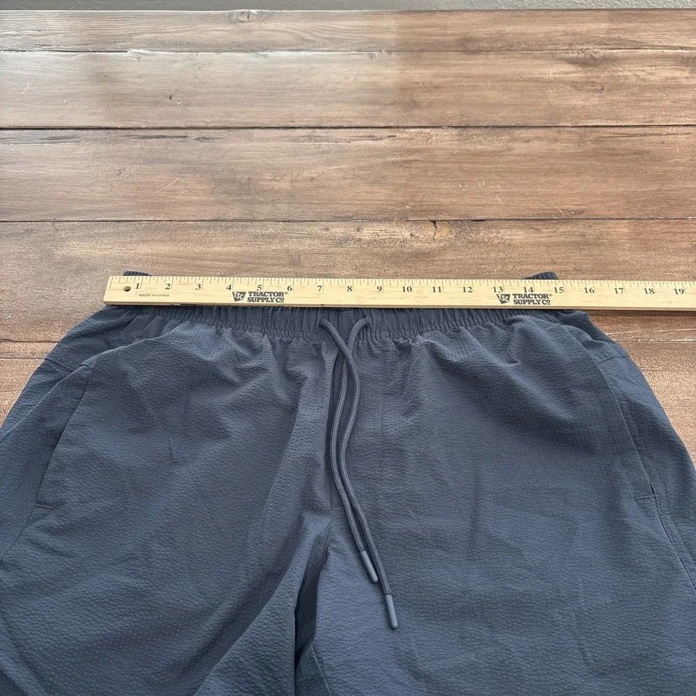 VRST Mens Swim Trunks Size M Blue Nylon Stretch Mesh Lined Pockets Drawstring
