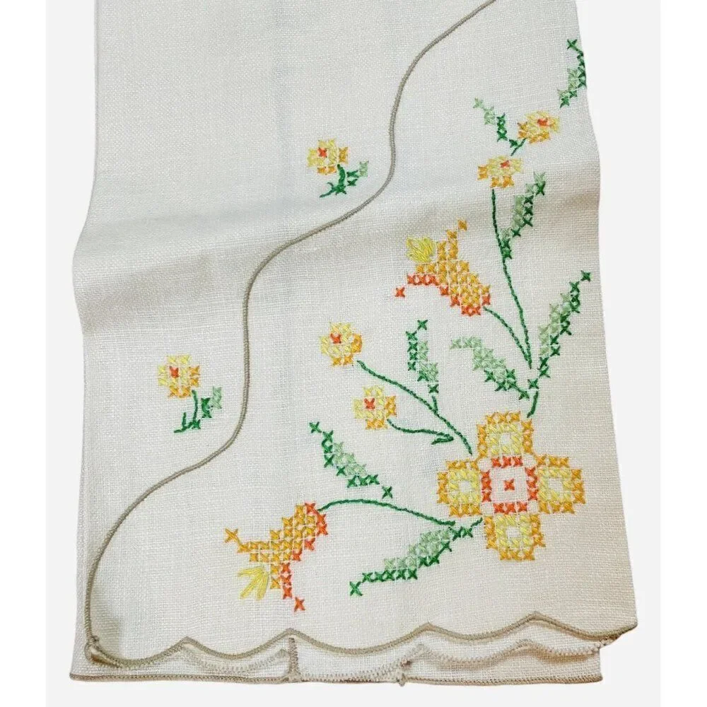 Handmade vintage embroidered