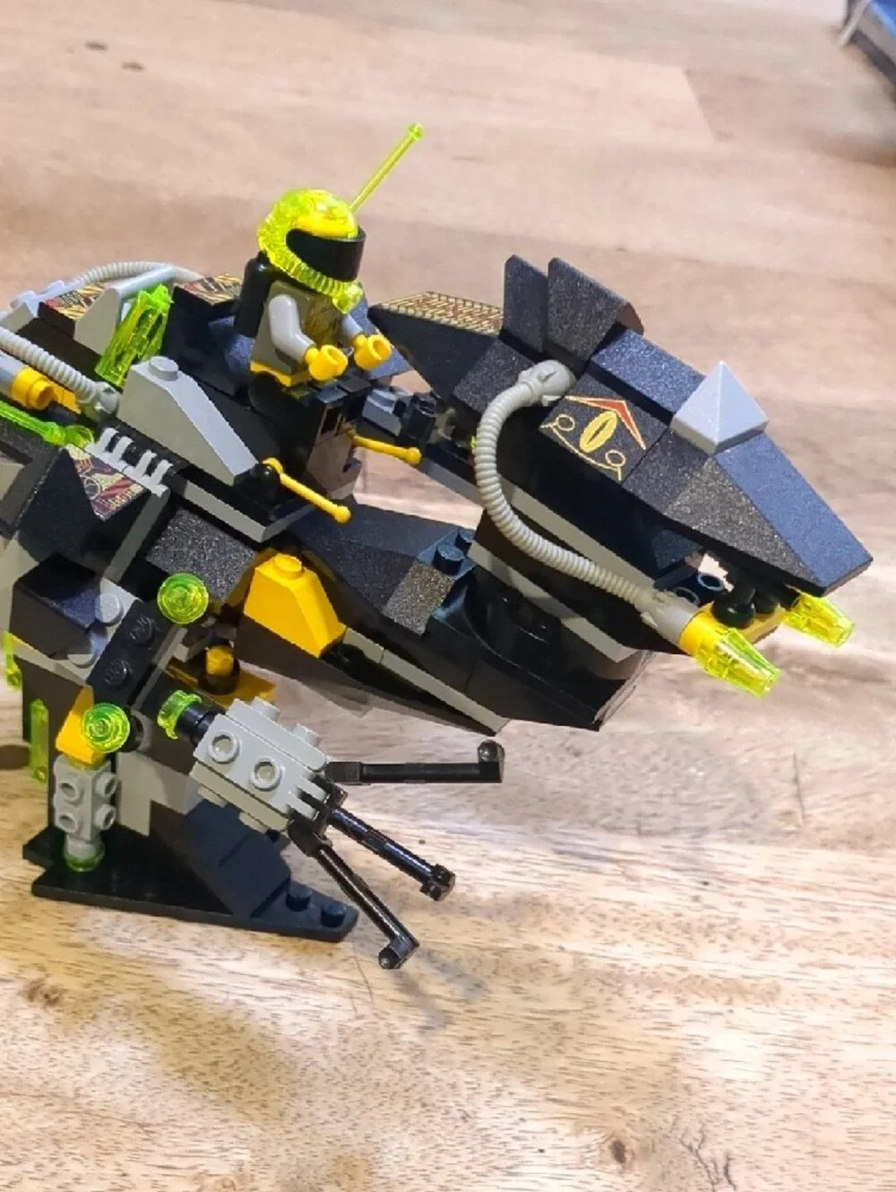 Lego cyborg‑style set piece