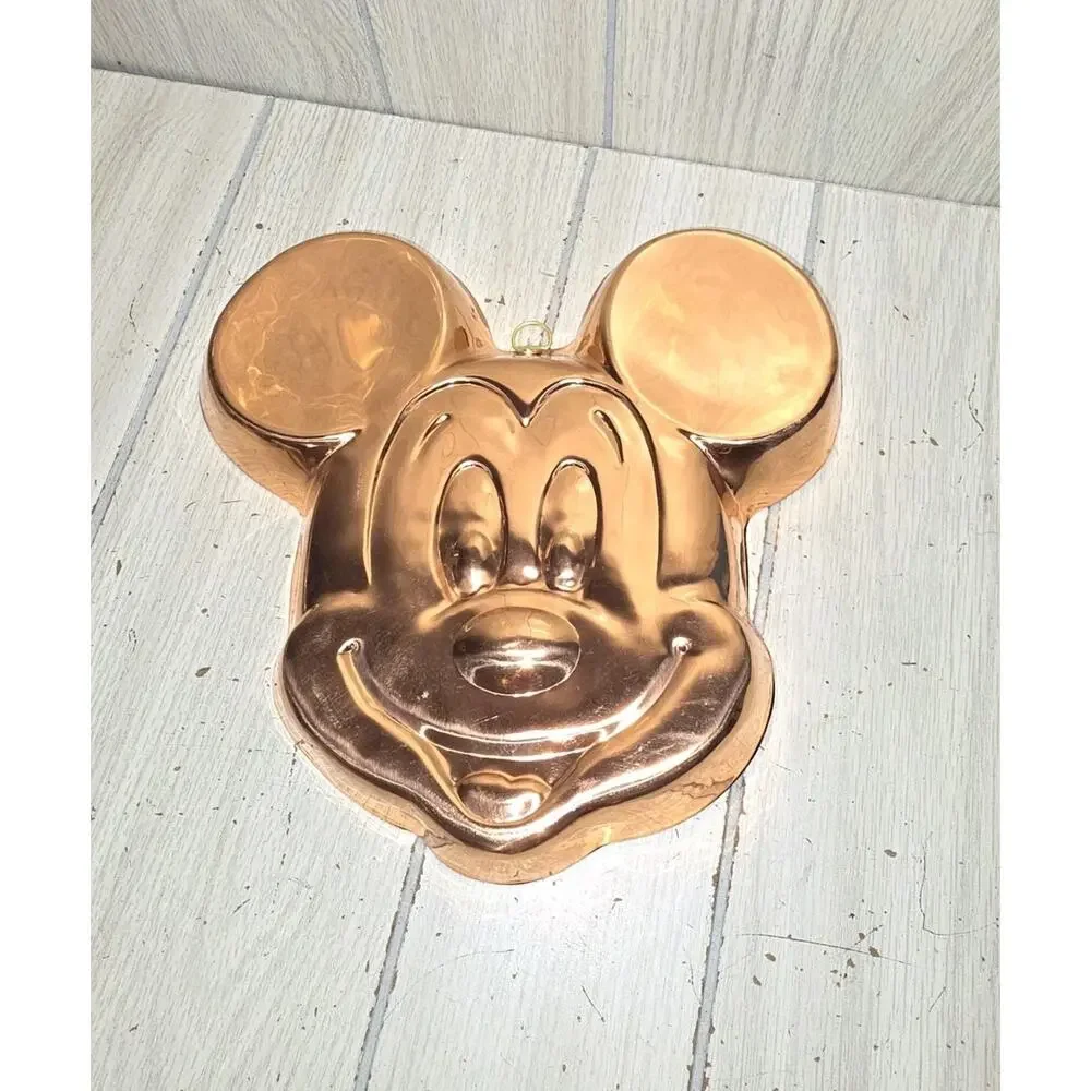 Vintage Disney Copper Mickey Mouse Pan Kitchen Wall Decor Farmhouse Country