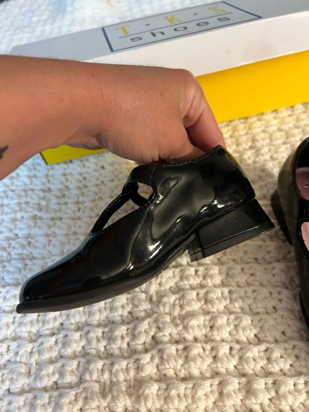 T.K.S Shoes glossy black