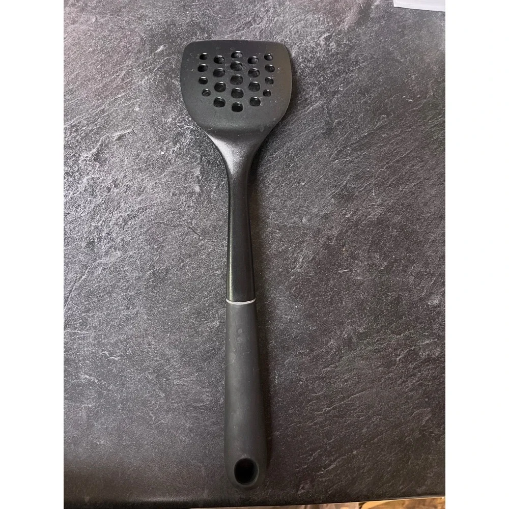 OXO Good Grips Black Nylon Slotted Turner Spatula Non-Stick Safe‎ Heat Resistant
