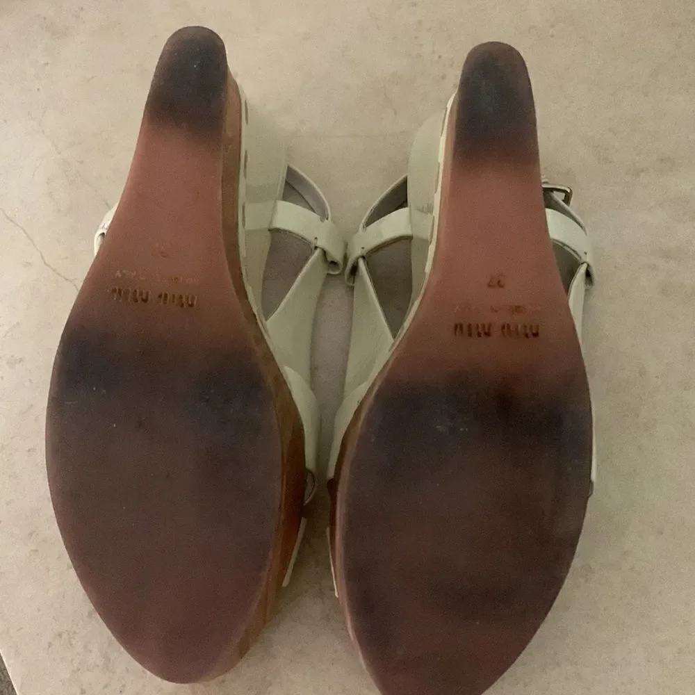 Miu Miu miu wedges