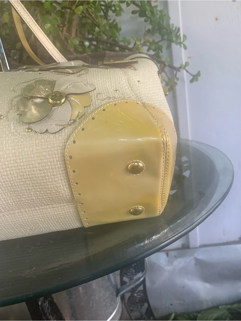 Coach tote woven